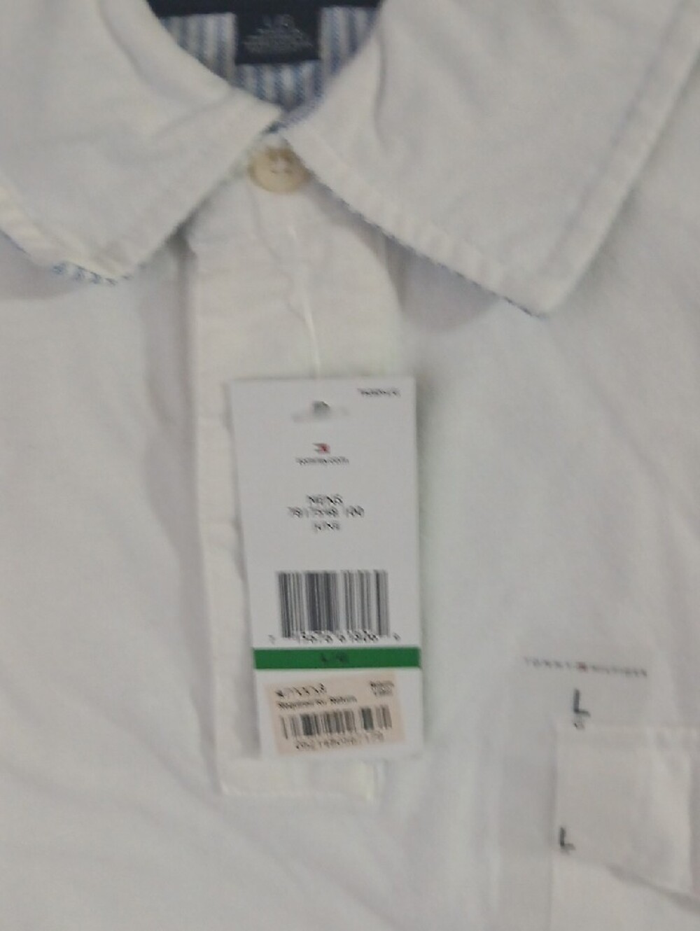 Tommy Hilfiger White Men's Short Sleeve Polo - Picture 2 of 8